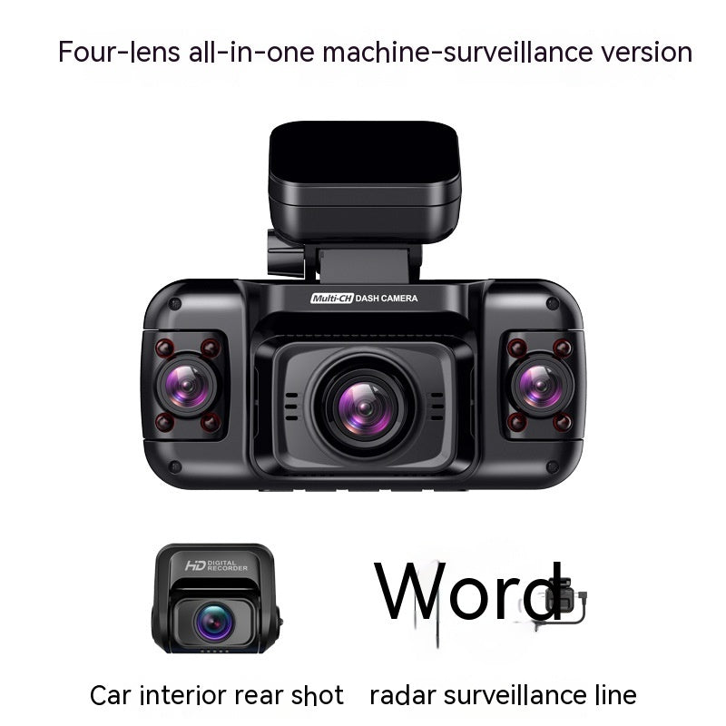 Panoramic 4-Lens Driving Recorder