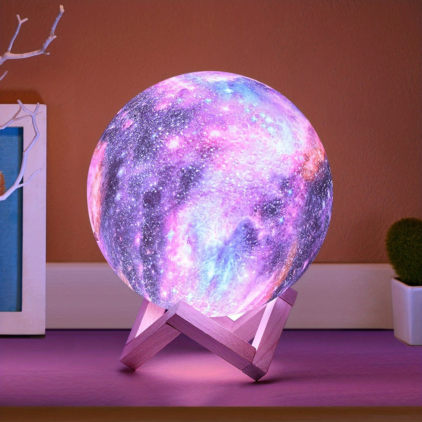 Galaxy Moon Lamp: 16-Color Magic