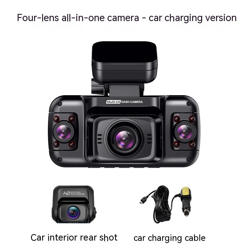 Panoramic 4-Lens Driving Recorder
