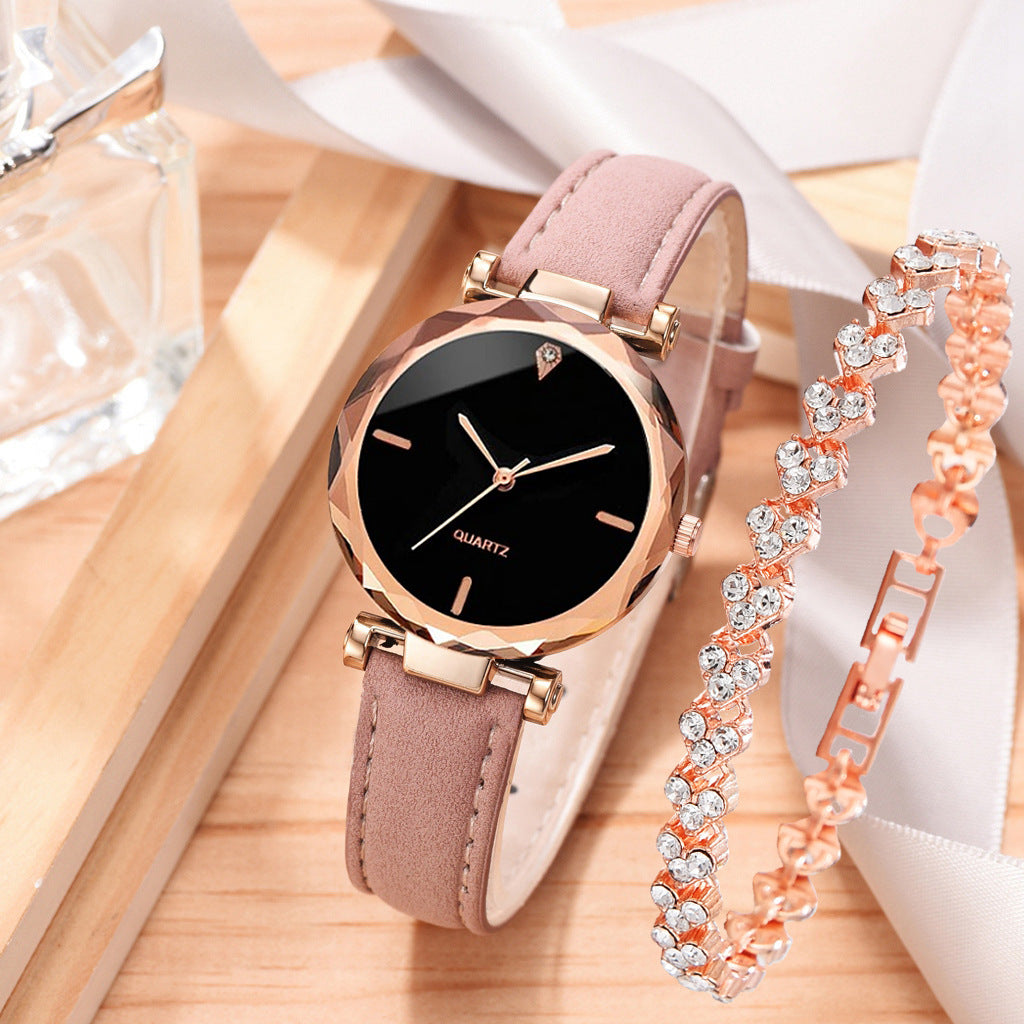 Classic Quartz Watch & Bracelet