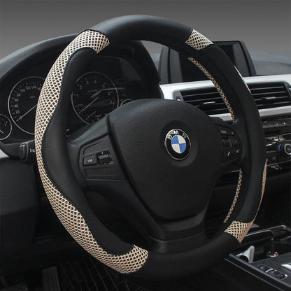 All-Season Leather Steering Wheel Cover