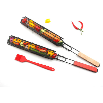 Wooden Handle Sausage Clip Rack
