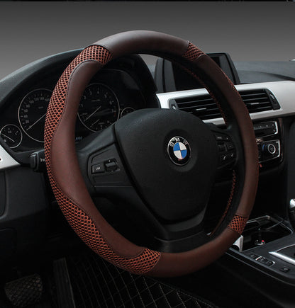 All-Season Leather Steering Wheel Cover