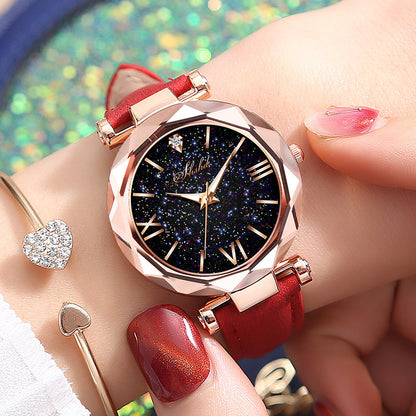 Starry Sky Frosted Belt Watch