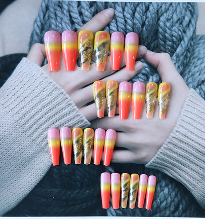 Glam Ballerina Long Nail Patches
