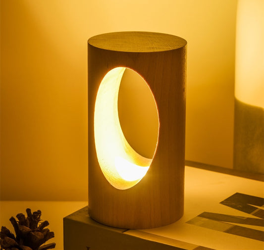 Elegant Wood LED Reading Lamp