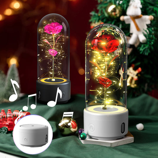 Rose LED Lamp & Bluetooth Speaker