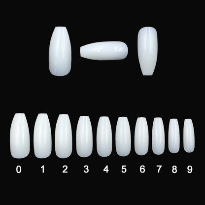 500 French Tip Nail Set