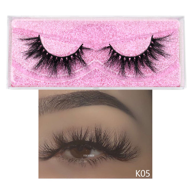 3D Glittered False Eyelashes