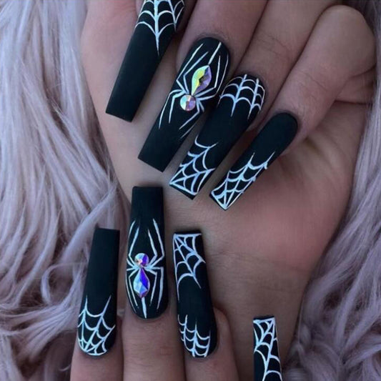 Spooky Spider Halloween Nail Armor