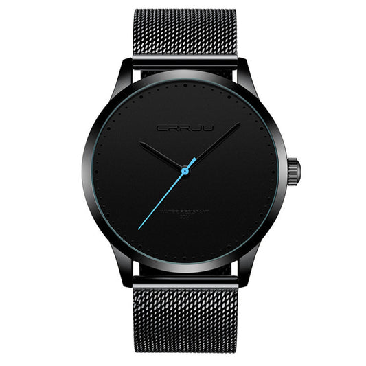 Sleek Stainless Steel Mesh Watch