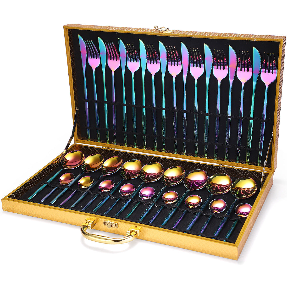36-Piece Stainless Steel Tableware Set