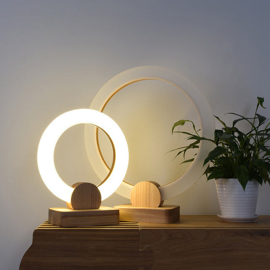 Nordic Circular Wooden Chandelier