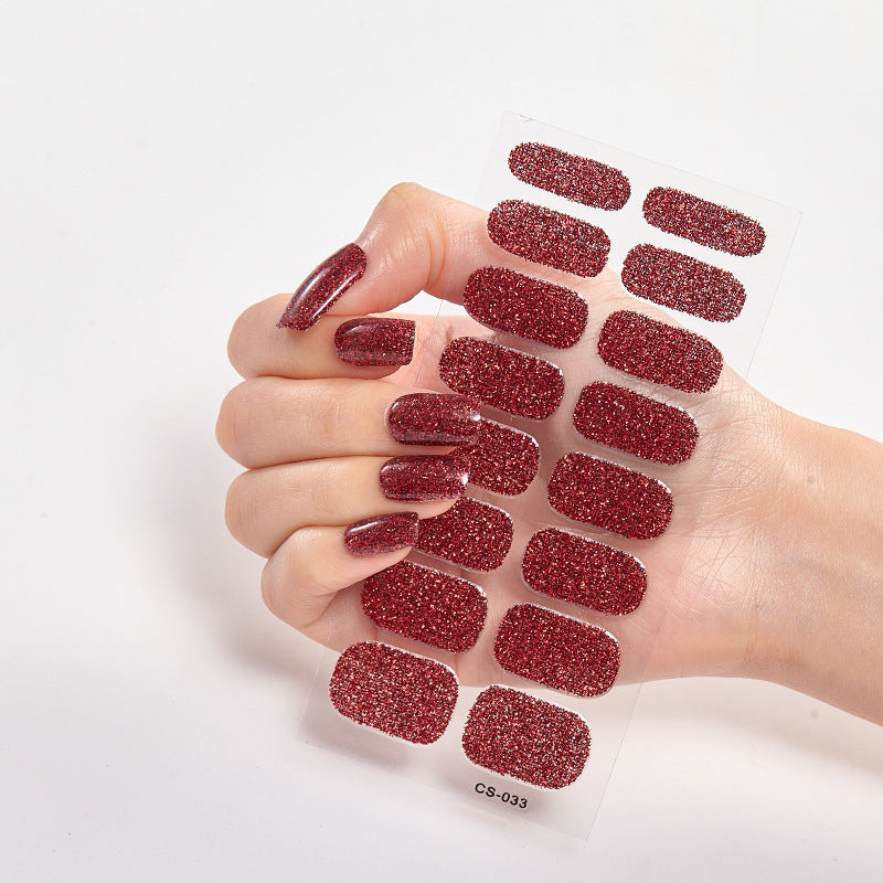 Scallion Powder Nail Art Stickers