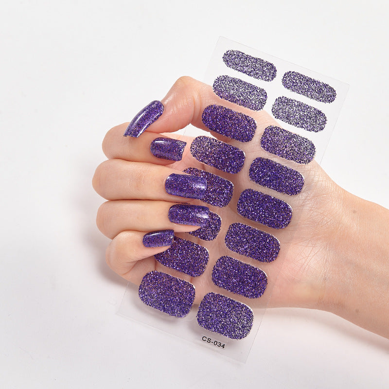 Scallion Powder Nail Art Stickers