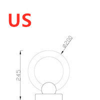 Nordic Circular Wooden Chandelier