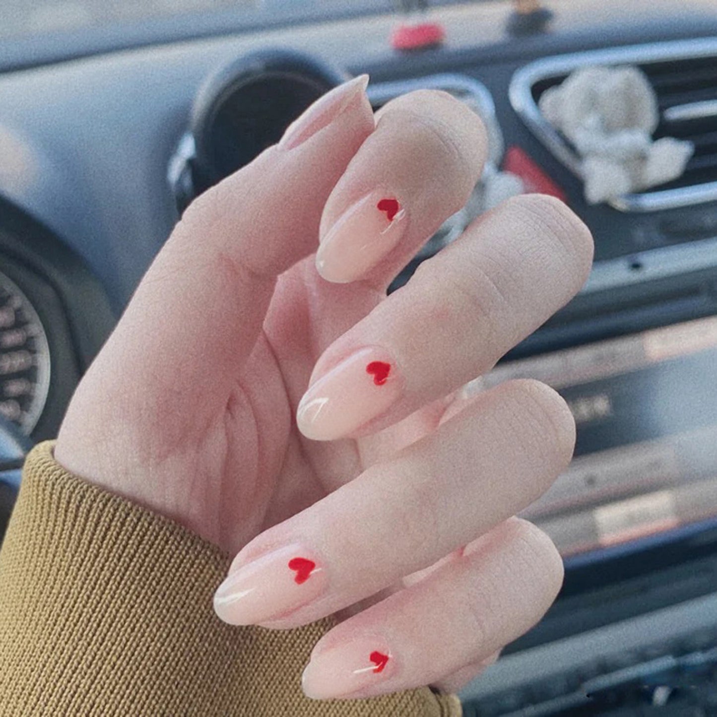Elegant Nude Ballet Nail Patches