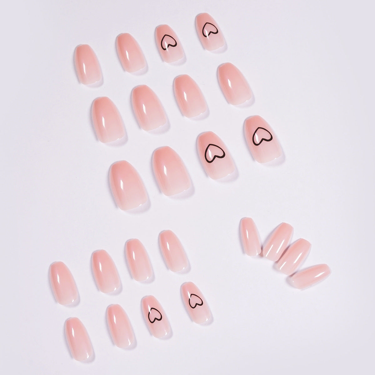 Elegant Nude Ballet Nail Patches