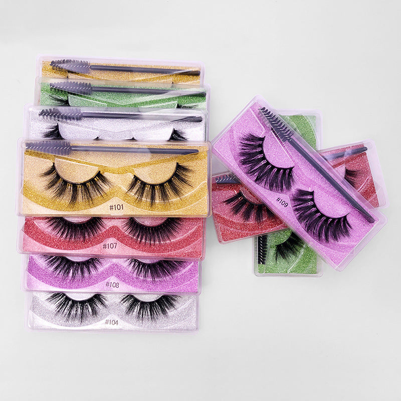 3D Elongated Mink Eyelashes Set