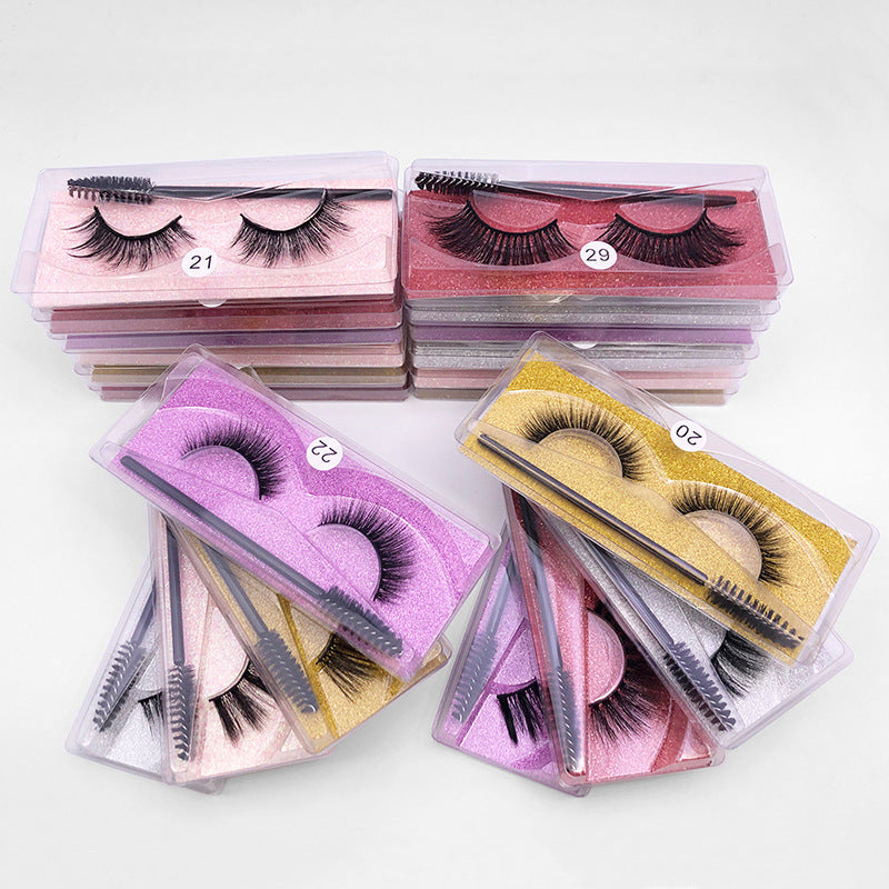 3D Elongated Mink Eyelashes Set