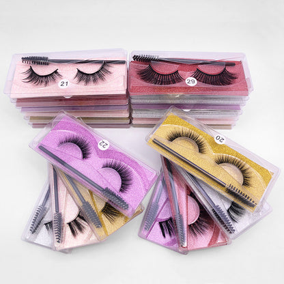 3D Elongated Mink Eyelashes Set
