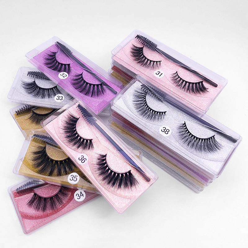 3D Elongated Mink Eyelashes Set