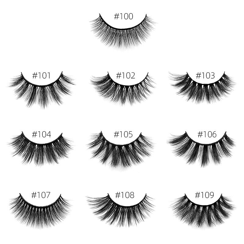 3D Elongated Mink Eyelashes Set