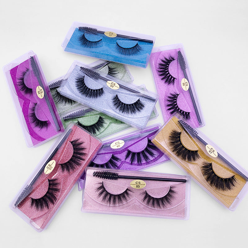 3D Elongated Mink Eyelashes Set