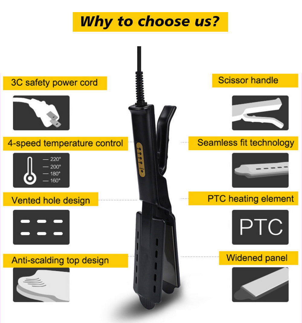 Steam Hair Straightener with Precision