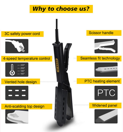 Steam Hair Straightener with Precision