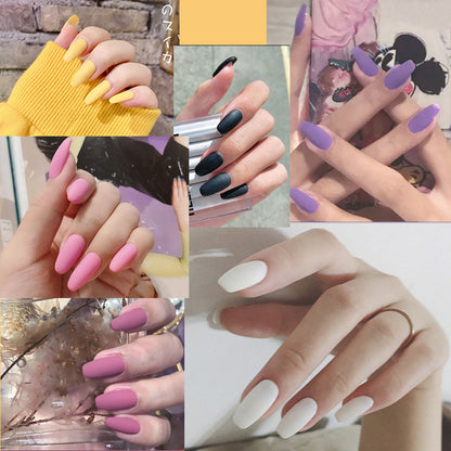 Frosted Autumn Ballet Nails