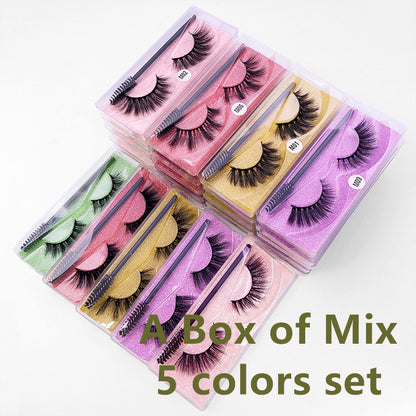 3D Elongated Mink Eyelashes Set