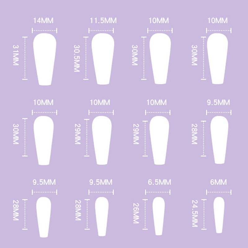 Artistic Detachable Nail Design