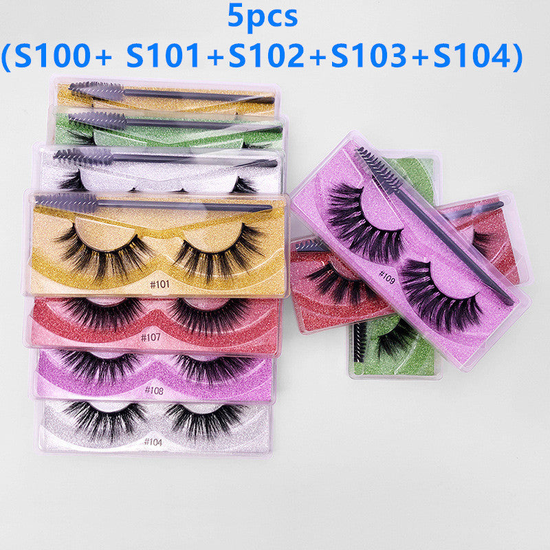 3D Elongated Mink Eyelashes Set