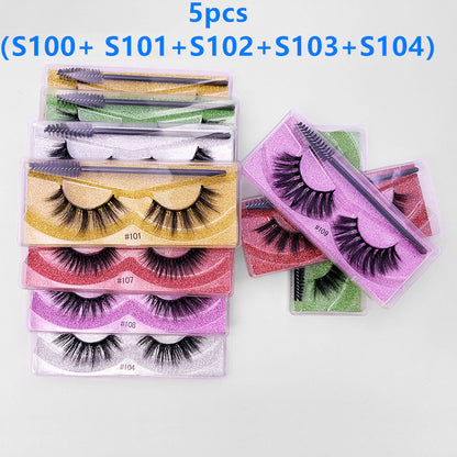 3D Elongated Mink Eyelashes Set