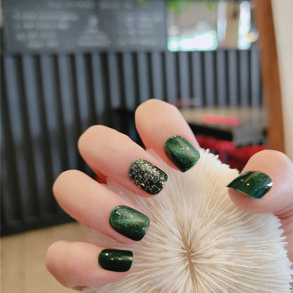 Emerald Diamond Nail Art