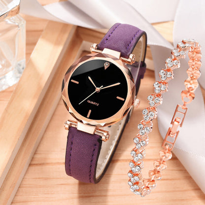 Classic Quartz Watch & Bracelet