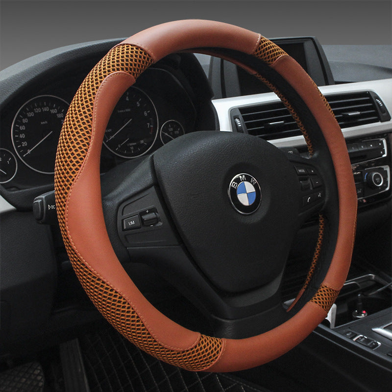 All-Season Leather Steering Wheel Cover