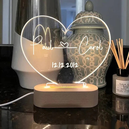 Personalized Romantic LED Night Light