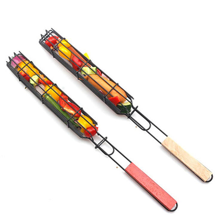 Wooden Handle Sausage Clip Rack
