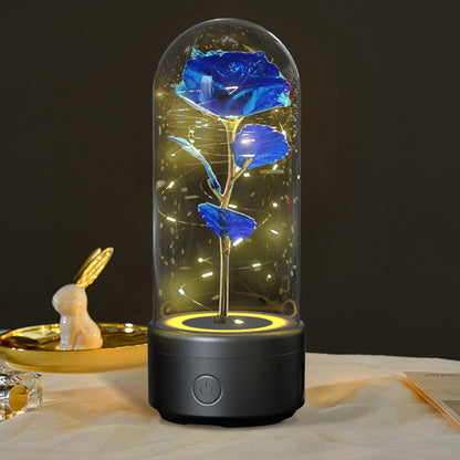 Rose LED Lamp & Bluetooth Speaker