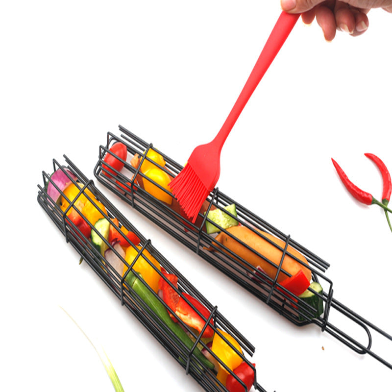 Wooden Handle Sausage Clip Rack