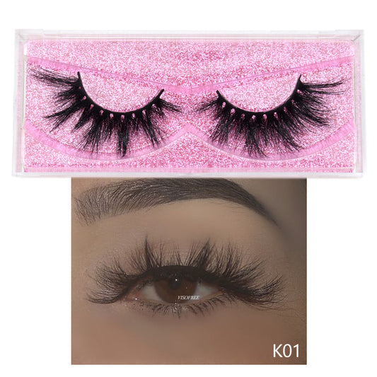 3D Glittered False Eyelashes
