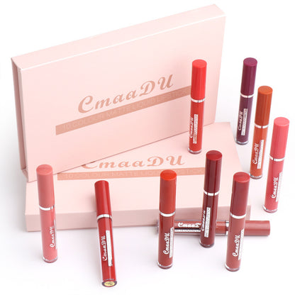 10-Pack Matte Lipstick Set