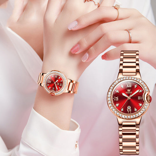 Elegant Waterproof Rose Gold Watch