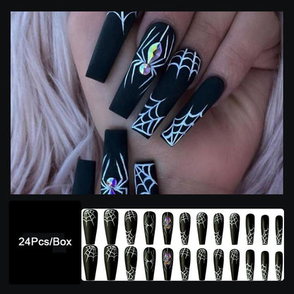 Spooky Spider Halloween Nail Armor