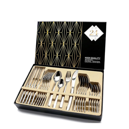 Elegant 24-Piece Flatware Set