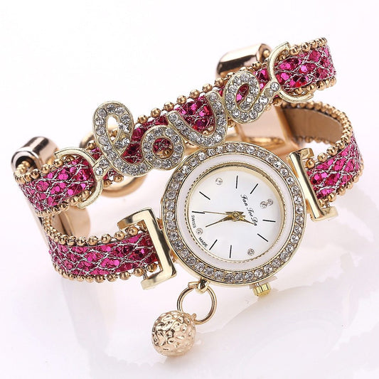 Elegant Rhinestone Bracelet Watch