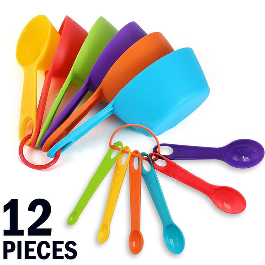 Colorful 12-Piece Measuring Set