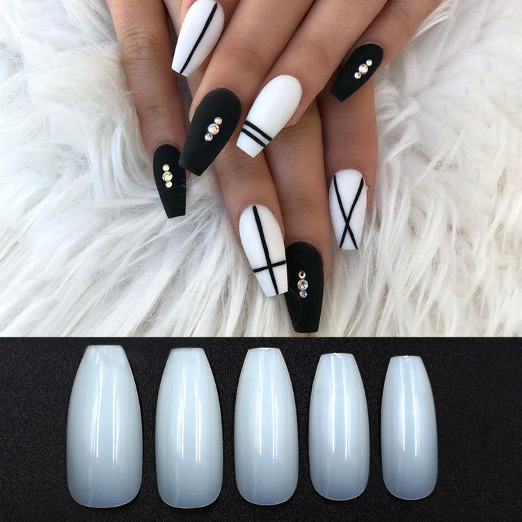 500 French Tip Nail Set